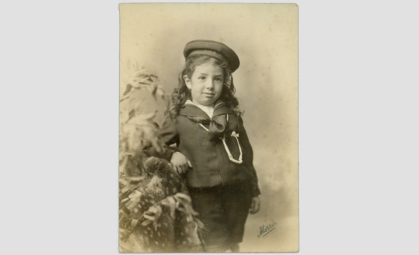 Edward Theomin as a child.