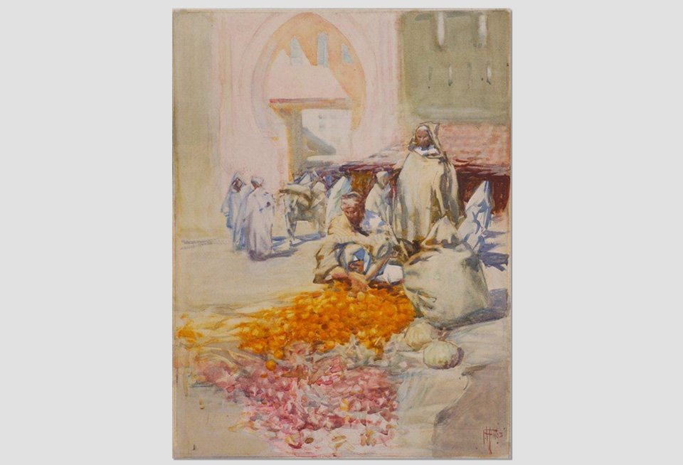 ‘The Orange Seller, Tangier’ by Frances Hodgkins.
